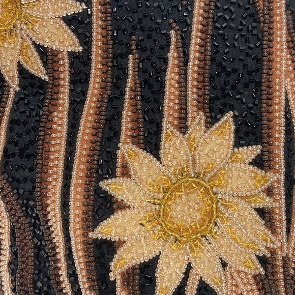 PROUD Mary & Co black neutral beaded satchel bag - Picture 3 of 14